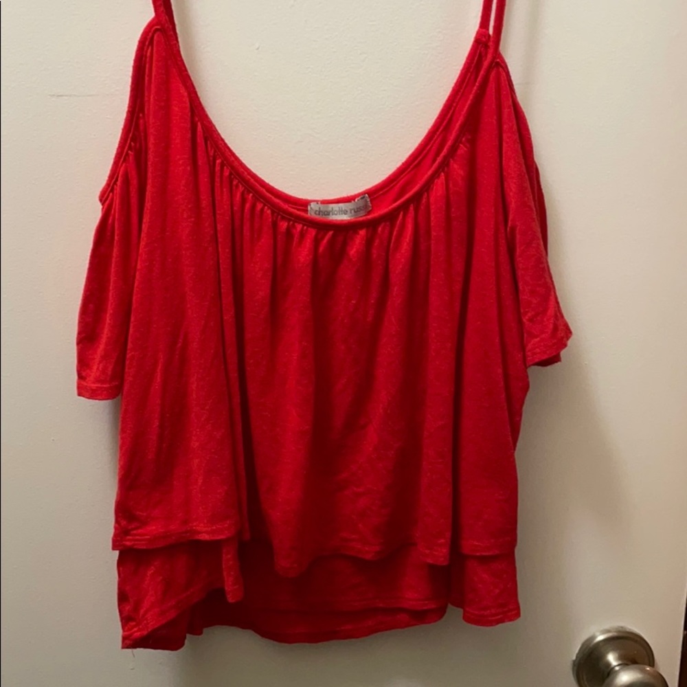 Cute off the shoulder crop top